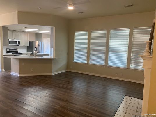 Empty room, Interior, Kitchen, Wood Texture Flooring