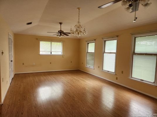 Chandelier, Empty room, Interior, Wood Texture Flooring