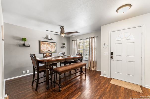 Dining room, Interior, Wood Texture Flooring