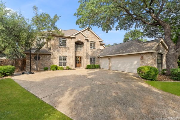 Attached, Backyard, Exterior, Facade, Brick Facade, French Provincial