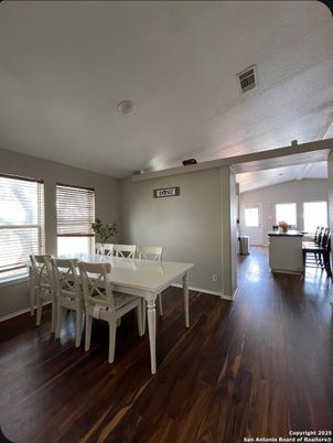 Dining room, Interior, Wood Texture Flooring