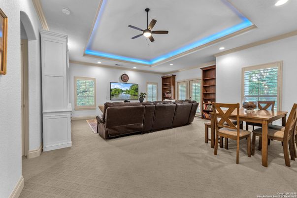 Dining room, Interior, Living room, Recessed Lighting