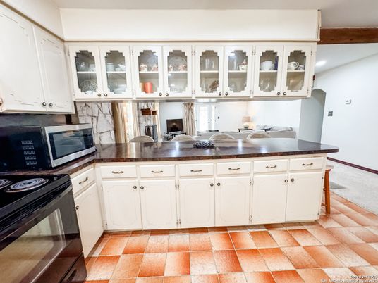 Interior, Kitchen, Recessed Lighting, Wooden Beams