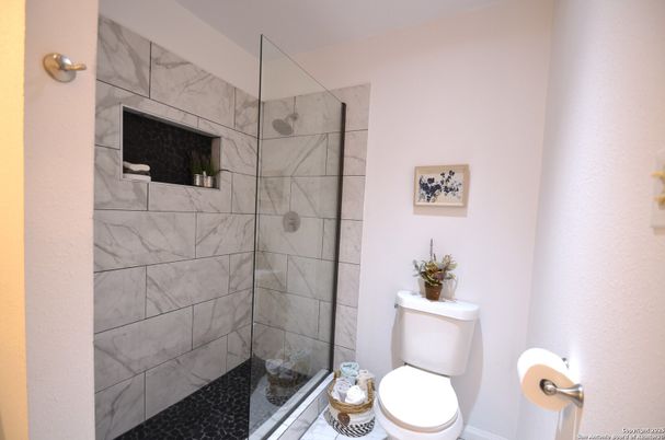 Bathroom, Glass Shower, Interior, Marble Walls
