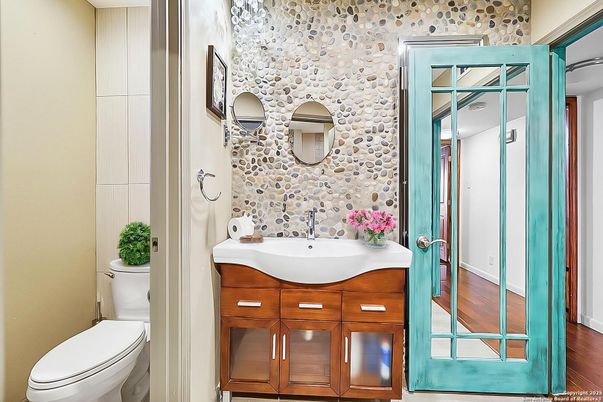Bathroom, Interior, Wood Texture Flooring