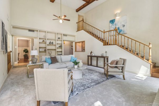 Interior, Living room, Wooden Beams