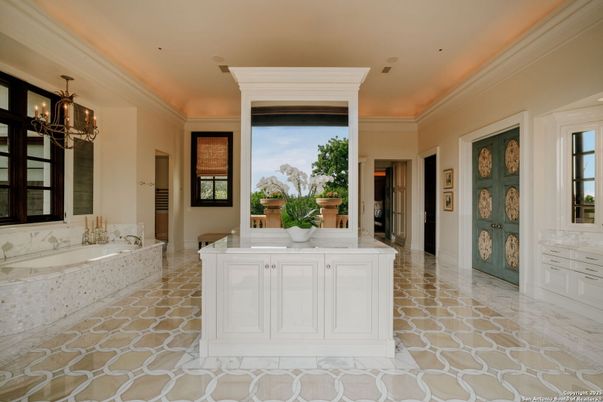 Bathroom, Chandelier, Interior
