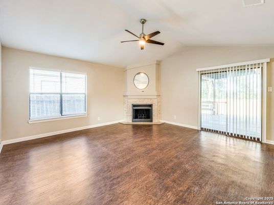 Empty room, Fireplace, Interior, Wood Texture Flooring
