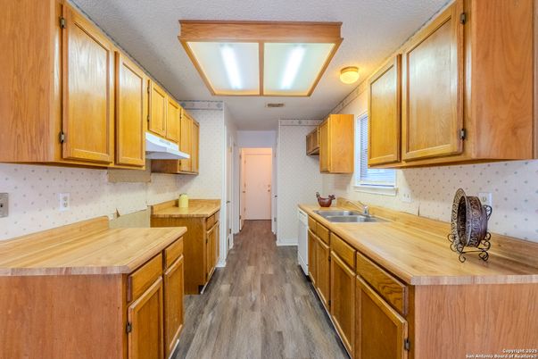 Interior, Kitchen, Wood Texture Flooring