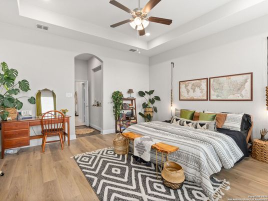 Bedroom, Home Office, Interior, Wood Texture Flooring