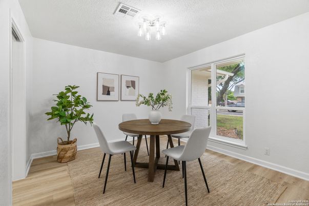 Dining room, Interior, Wood Texture Flooring
