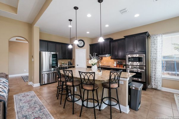 Interior, Kitchen, Pendant Lights, Recessed Lighting, Stainless Steel Appliances