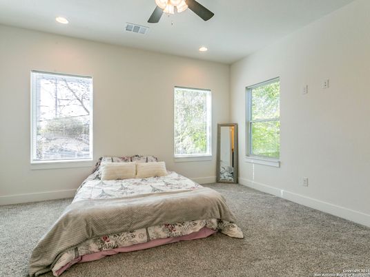 Bedroom, Interior, Recessed Lighting