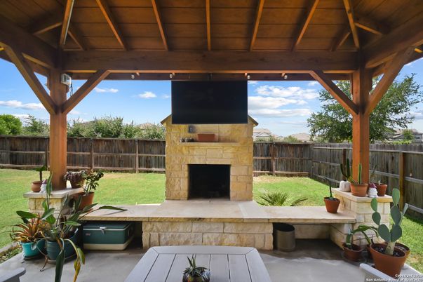 Backyard, Exterior, Fireplace