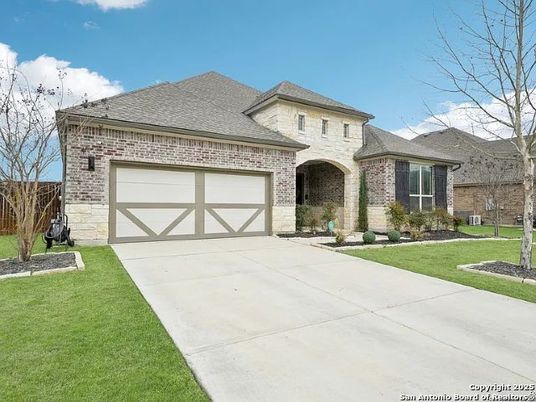Attached, Exterior, Facade, Brick Facade, French Provincial
