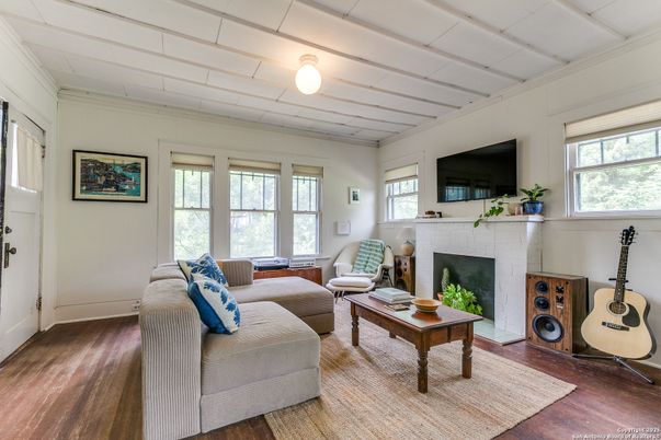 Fireplace, Interior, Living room, Wood Texture Flooring