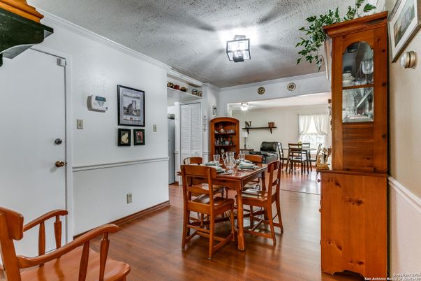 Dining room, Interior, Wood Texture Flooring