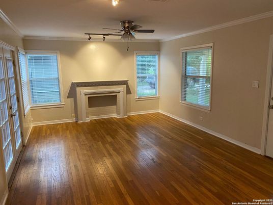 Empty room, Fireplace, Interior, Wood Texture Flooring
