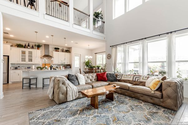 Interior, Kitchen, Living room, Pendant Lights, Recessed Lighting, Stainless Steel Appliances, Wood Texture Flooring
