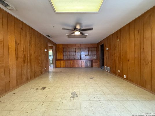 Empty room, Interior, Wooden Walls