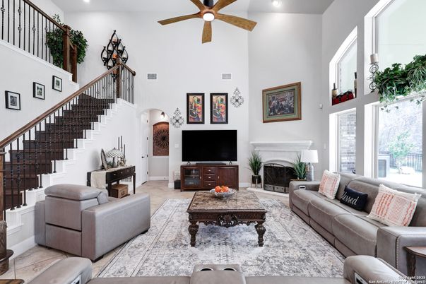 Fireplace, Interior, Living room, Recessed Lighting