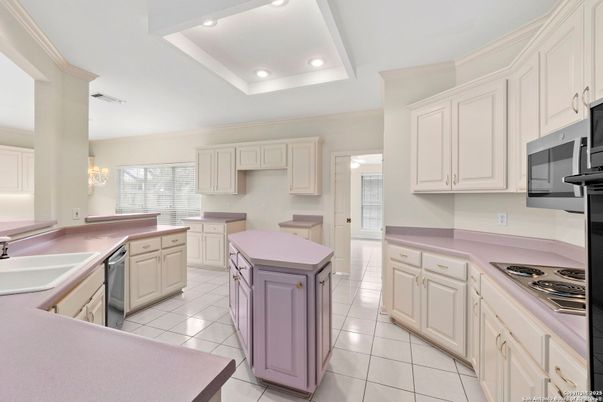 Chandelier, Interior, Kitchen, Recessed Lighting
