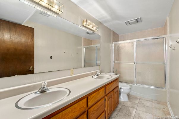 Bathroom, Dual Sink Vanities, Glass Shower, Interior