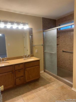 Bathroom, Dual Sink Vanities, Glass Shower, Interior