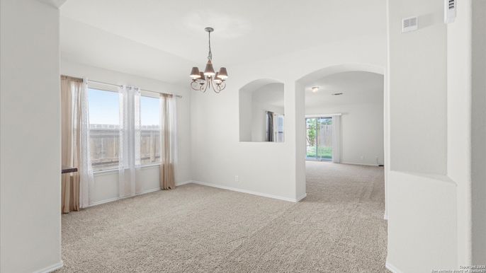 Chandelier, Empty room, Interior