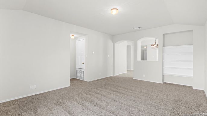 Chandelier, Empty room, Interior