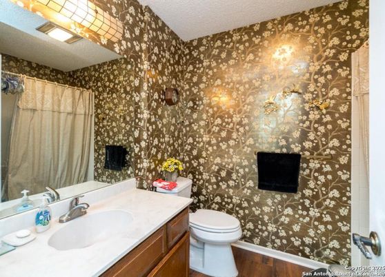 Bathroom, Interior, Wood Texture Flooring
