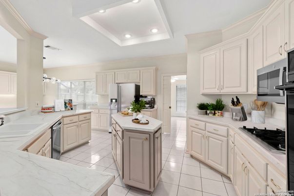 Interior, Kitchen, Recessed Lighting, Stainless Steel Appliances