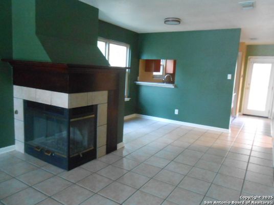 Empty room, Fireplace, Interior