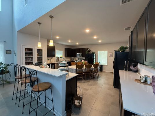 Dining room, Interior, Kitchen, Pendant Lights, Recessed Lighting