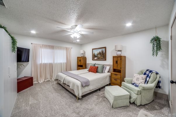 Bedroom, Interior, Recessed Lighting