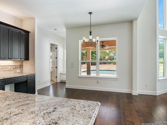 Chandelier, Interior, Kitchen, Wood Texture Flooring