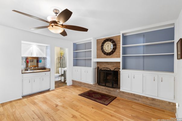 Fireplace, Interior, Wood Texture Flooring