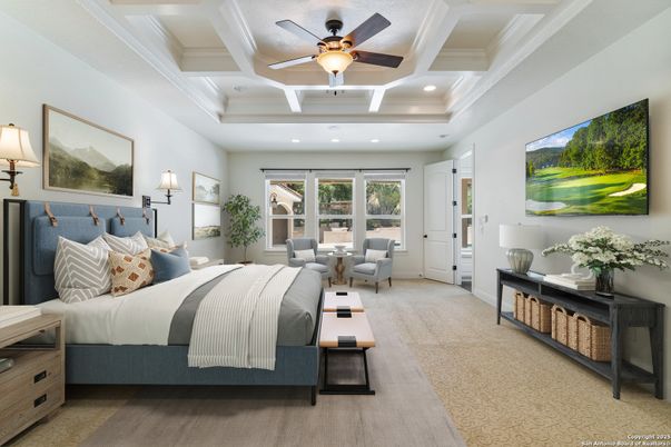 Bedroom, Interior, Recessed Lighting