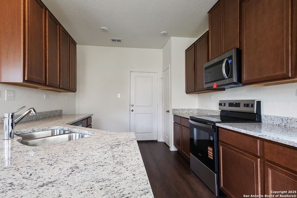 Interior, Kitchen, Wood Texture Flooring