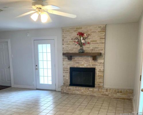 Empty room, Fireplace, Interior, Stone Walls
