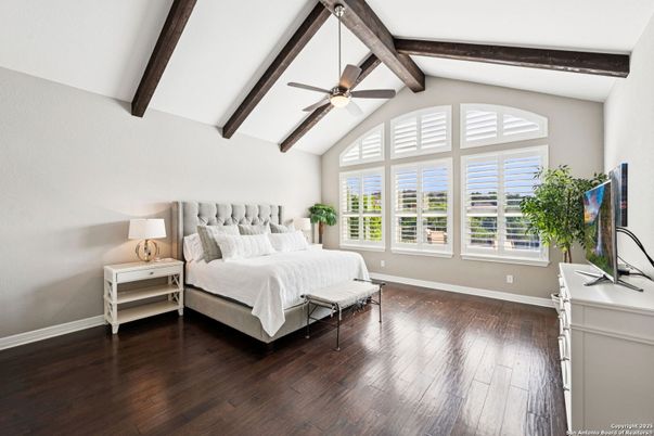 Bedroom, Interior, Wooden Beams, Wood Texture Flooring