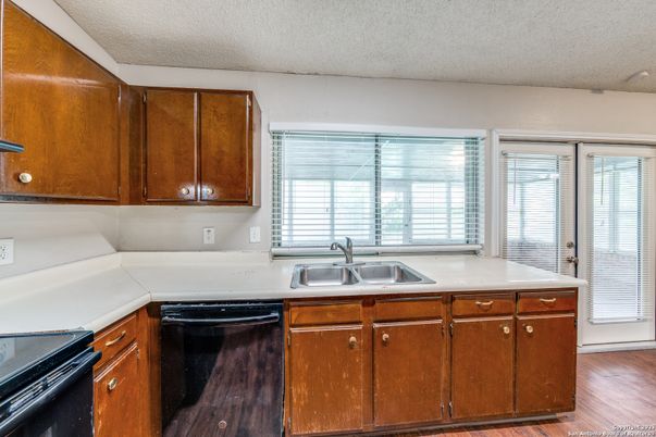 Interior, Kitchen, Wood Texture Flooring