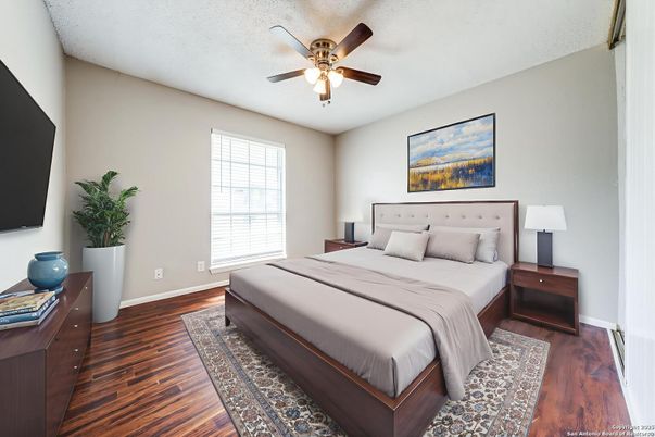 Bedroom, Interior, Wood Texture Flooring