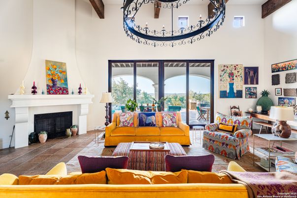 Fireplace, Interior, Living room, Wooden Beams