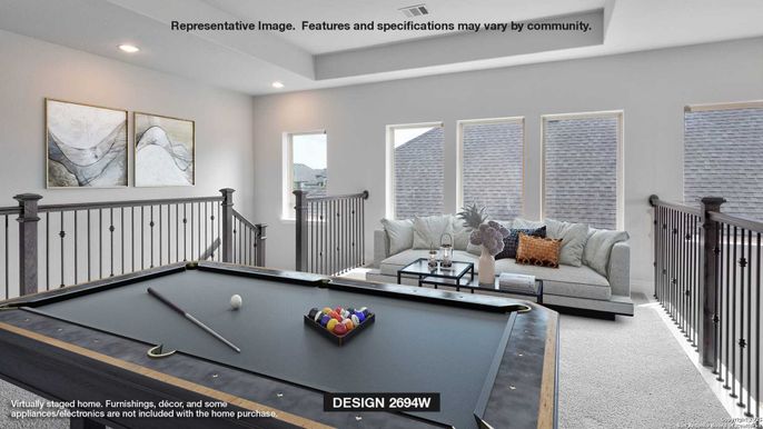 Billiard Table, Game Room, Interior, Living room, Recessed Lighting