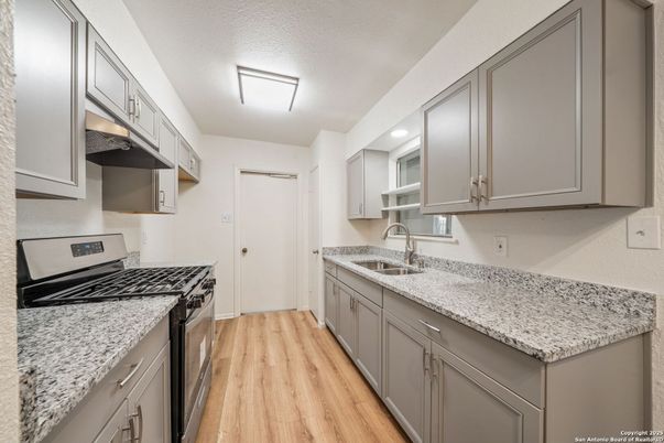 Interior, Kitchen, Wood Texture Flooring