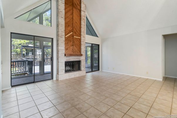 Empty room, Fireplace, Interior