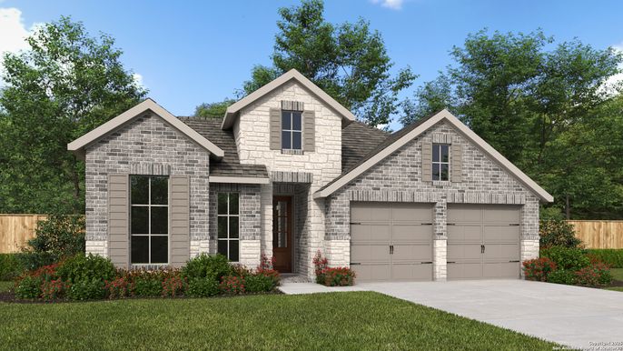 Attached, Exterior, Facade, Brick Traditional