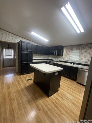 Interior, Kitchen, Wood Texture Flooring