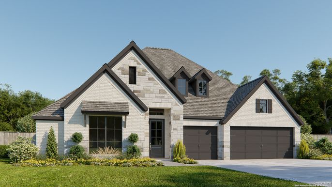 Attached, Exterior, Facade, Brick Traditional
